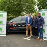 Mark Redmond, Managing Director, Redmond Property Management with Sonja Egan, Interim Head of Breeding, Development and Innovation, Horse Sport Ireland and Ian Gaughran, Media and Communications Manager, Horse Sport Ireland